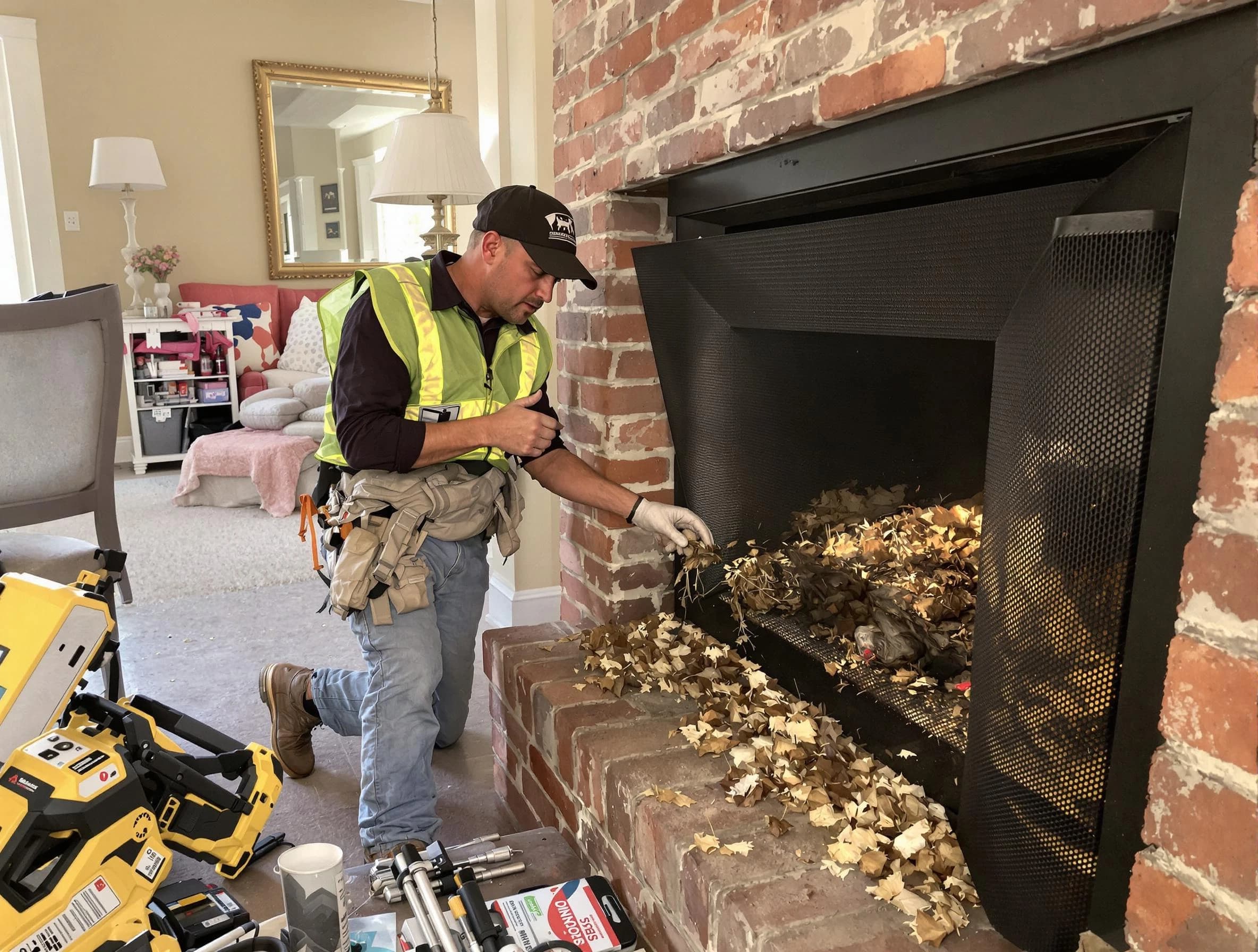 Safe screening installation by Fair Lawn Chimney Sweep in Fair Lawn, NJ