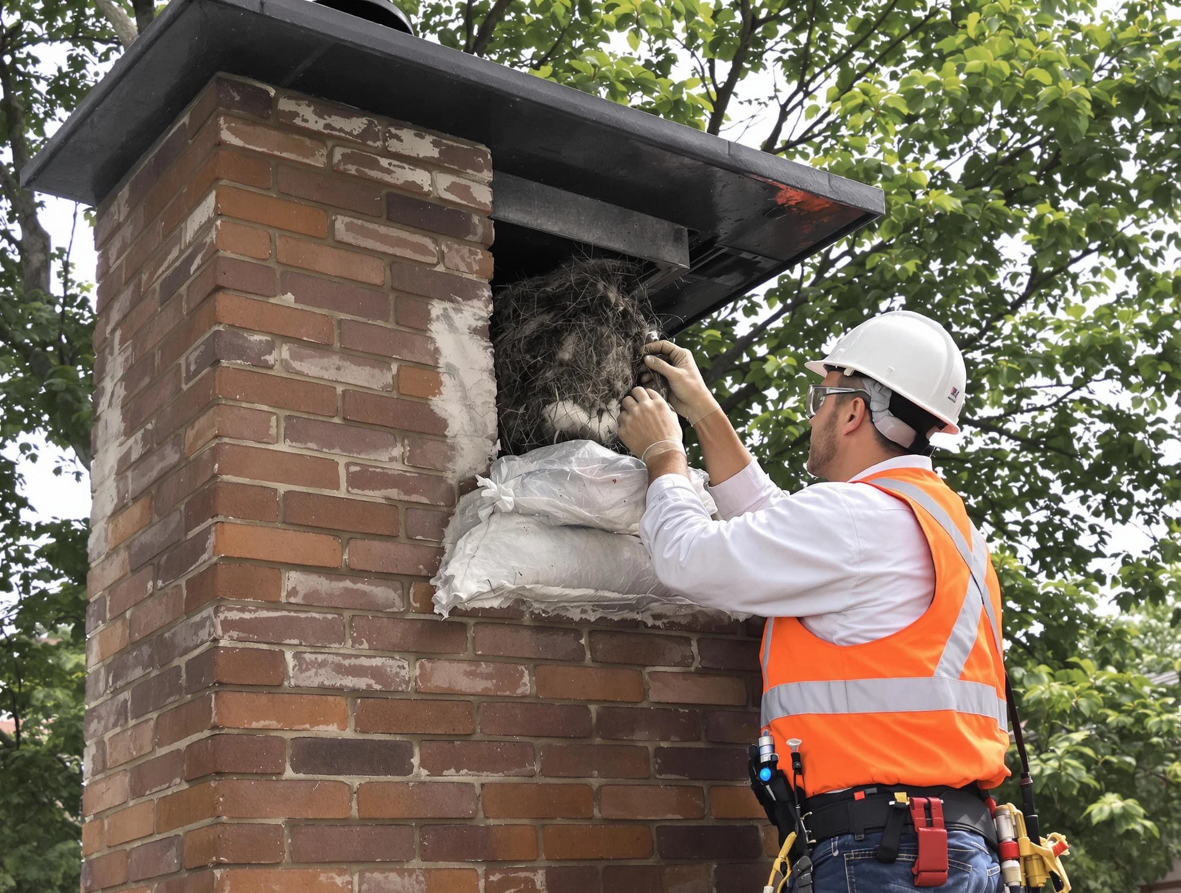 Humane removal of debris and animals by Fair Lawn Chimney Sweep in Fair Lawn, NJ