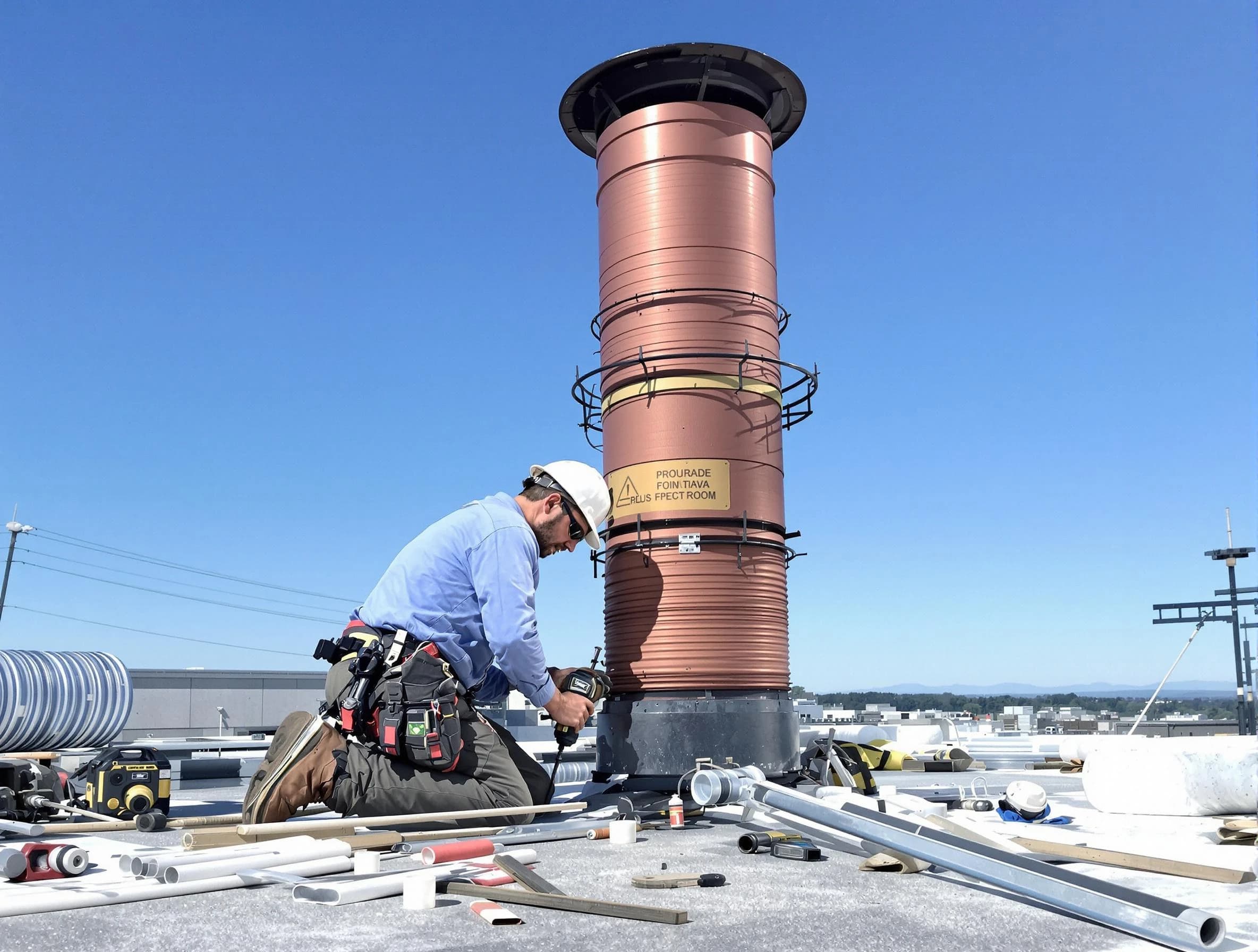 Installed chimney liner by Fair Lawn Chimney Sweep in Fair Lawn, NJ
