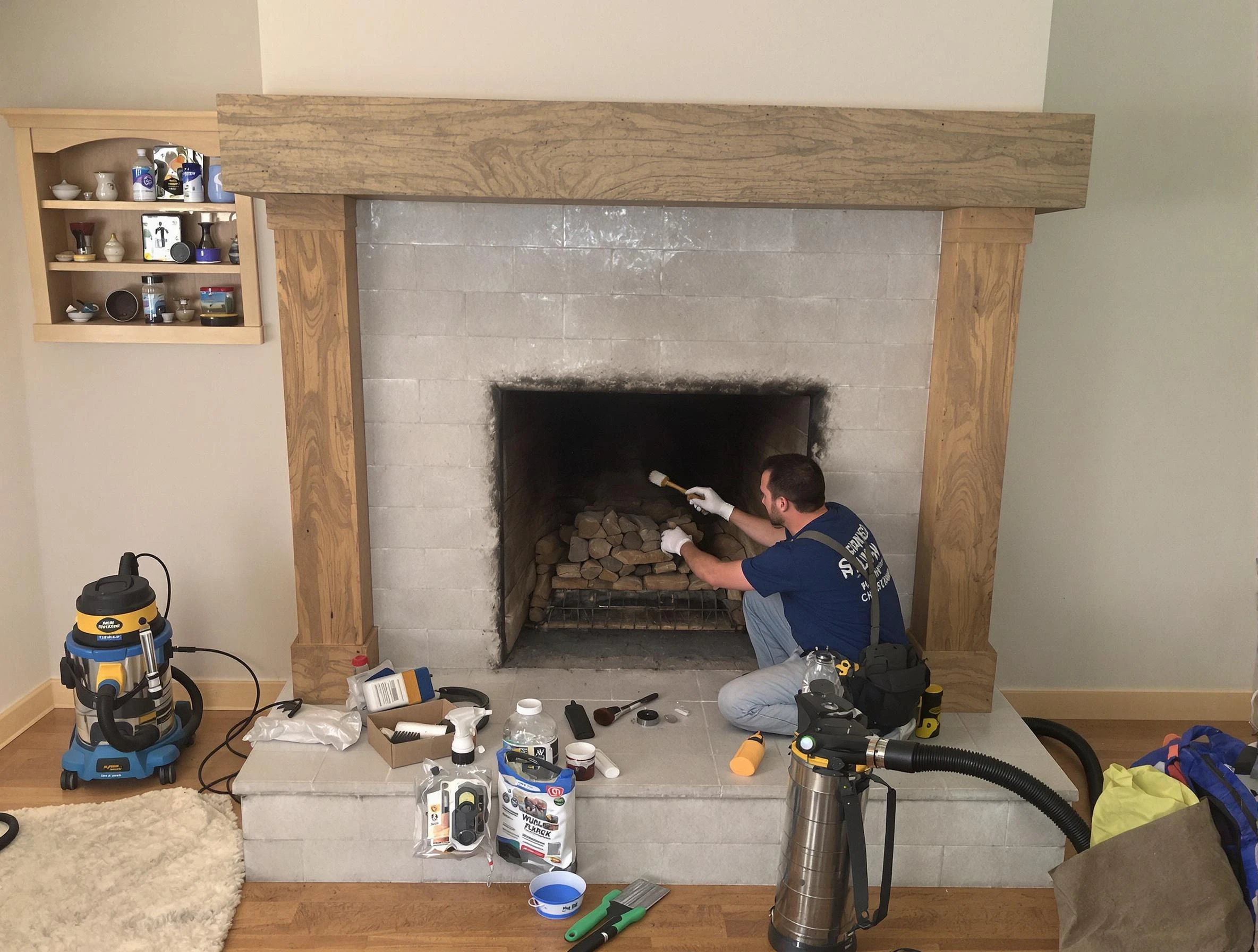 Detailed creosote removal process by Fair Lawn Chimney Sweep in Fair Lawn, NJ