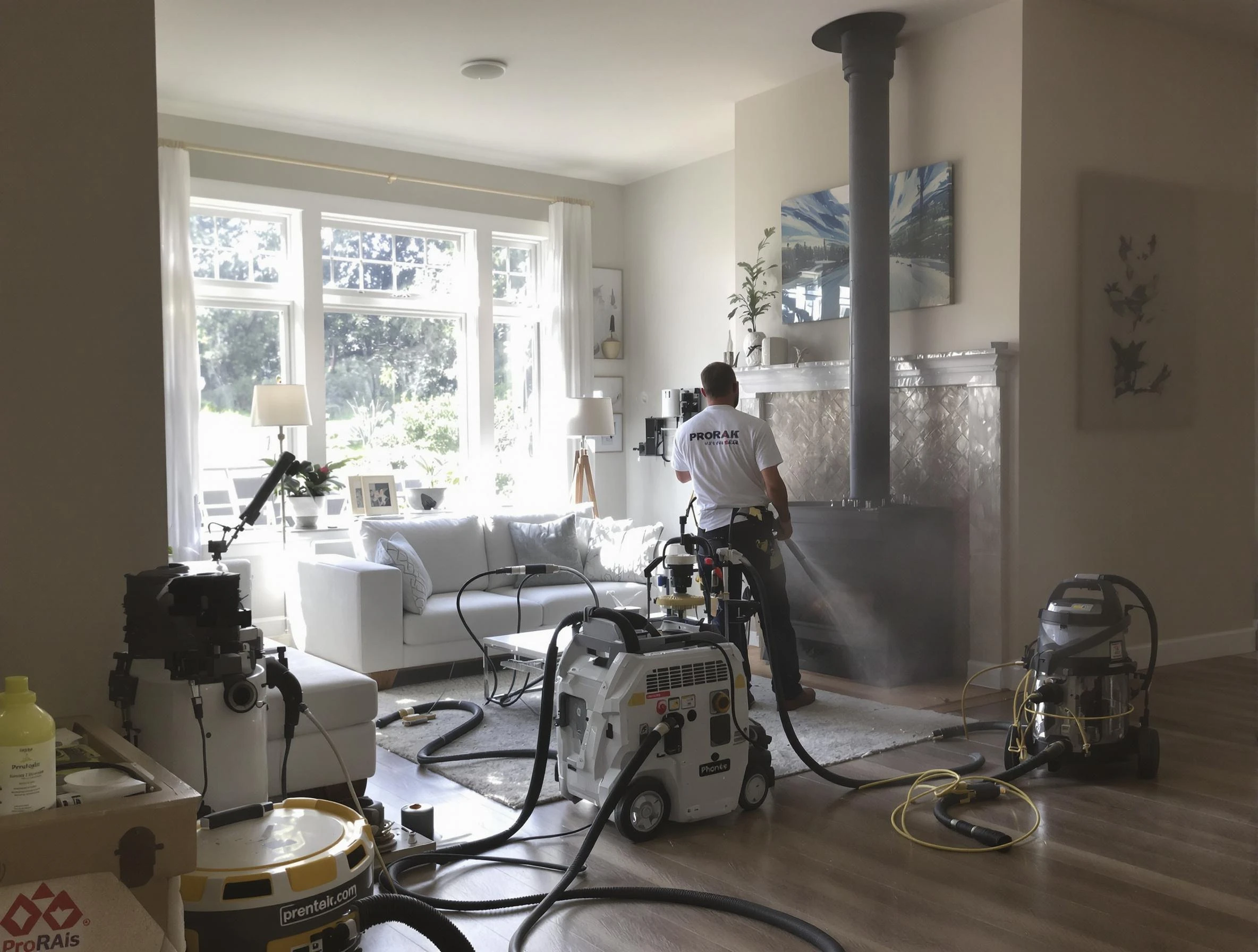 Soot removal service by Fair Lawn Chimney Sweep for a fireplace in Fair Lawn, NJ